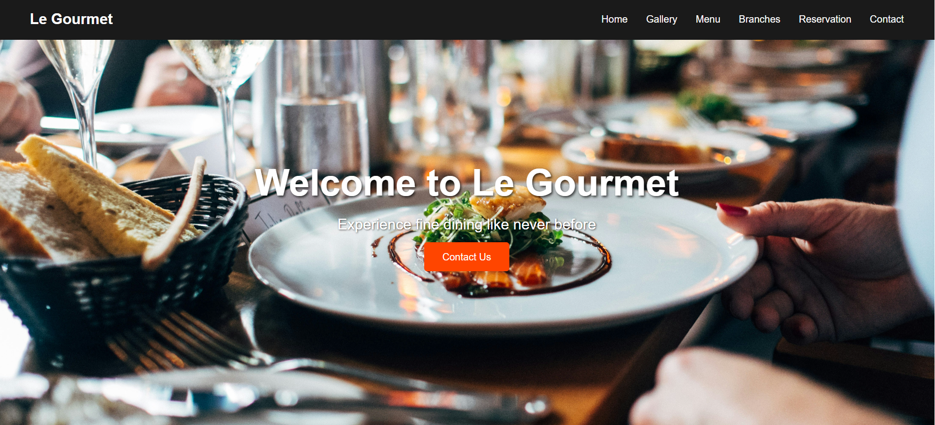 Le Gourmet Restaurant Project