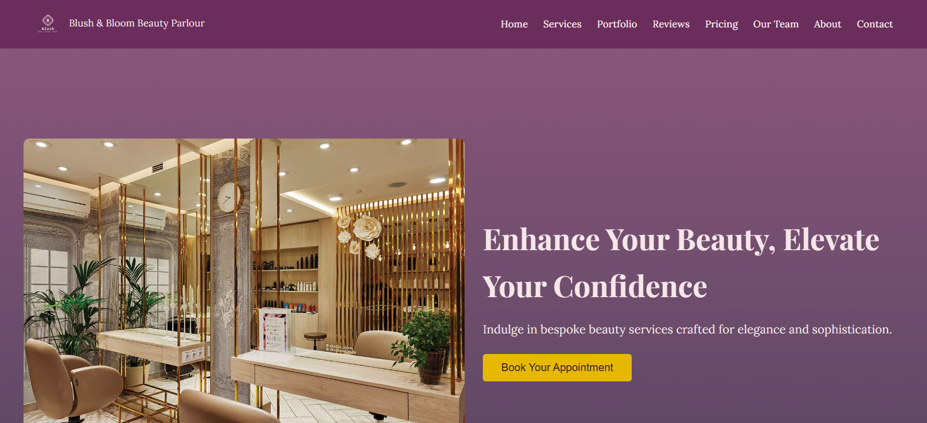 Blush & Bloom Beauty Parlour Project